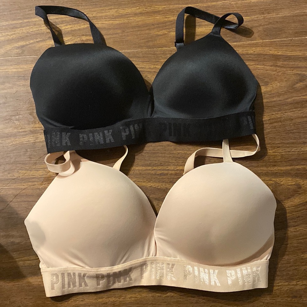 Pink wear everywhere push up wireless bras